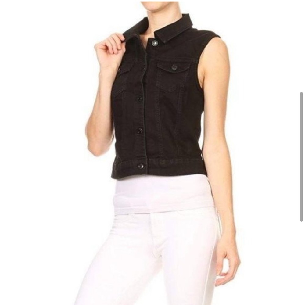 Wax Jean | Black | Distressed Style Vest 🖤